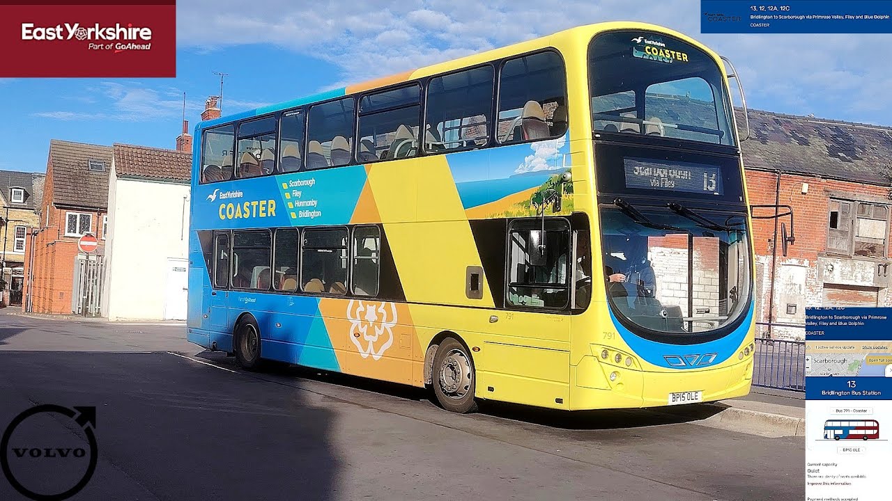 [Go Ahead East Yorkshire Coaster 13: Scarborough to Bridlington via Camps] Volvo Wright Gemini B9TL