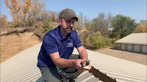 How do you install closure strips on a metal roof?
