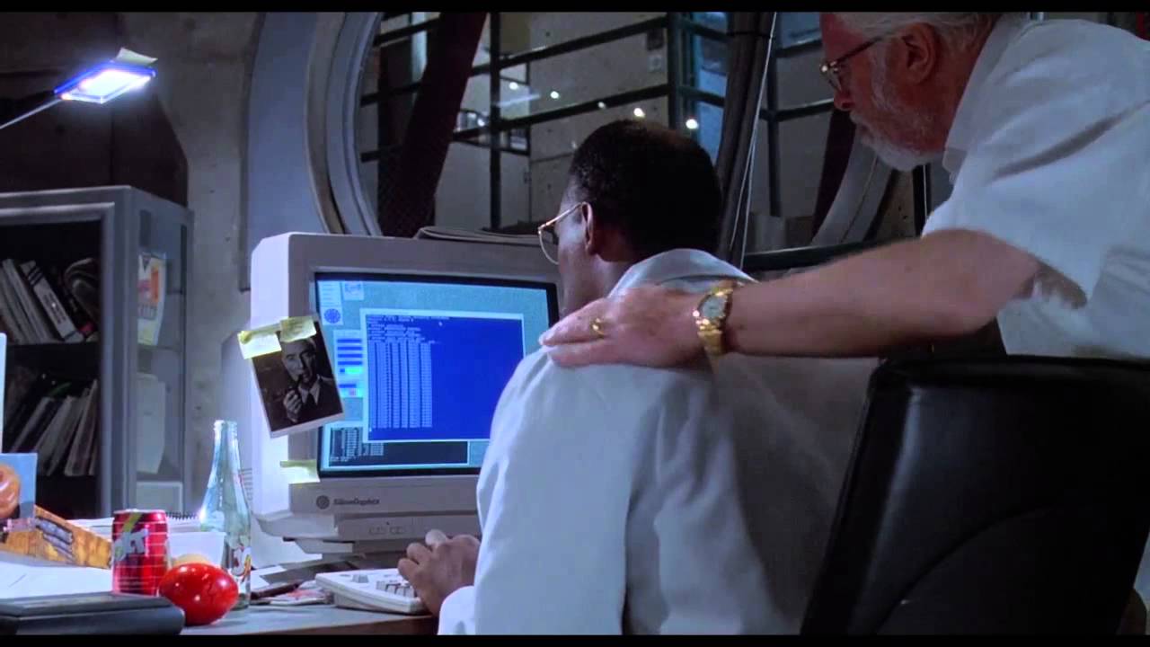 Jurassic Park Computer Hack Screen