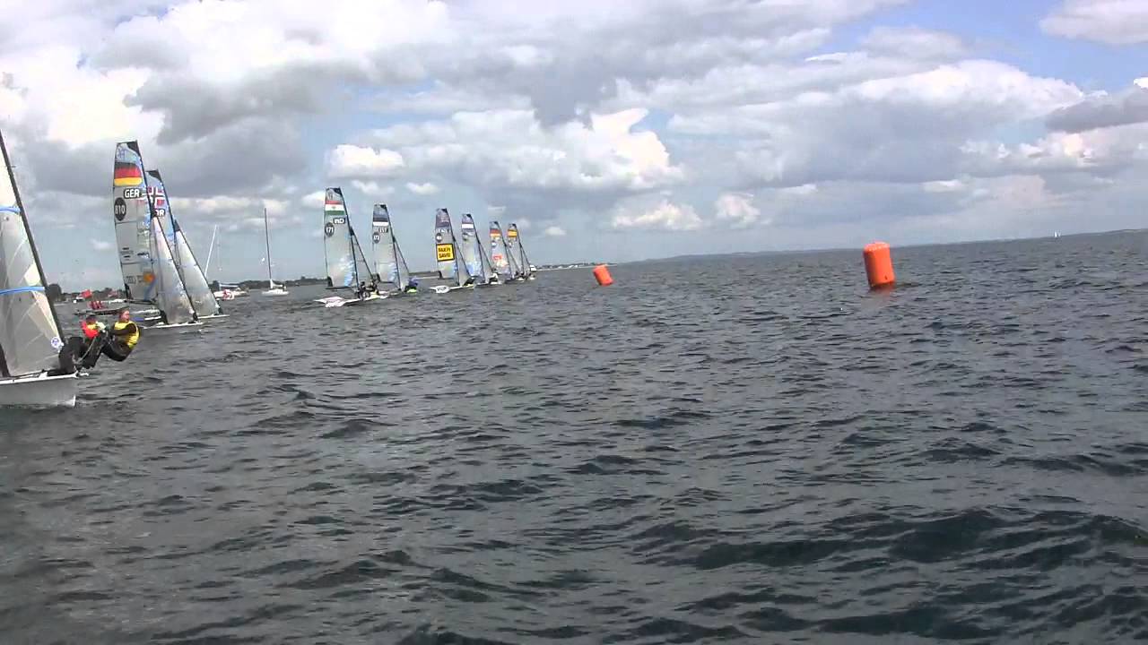 2014 Seiko Junior World Championship - live 49er FX finals race 1