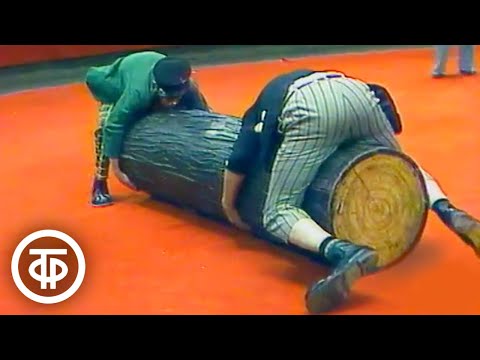 Никулин и Шуйдин. Репризы «Телевизор» и «Бревно» (1986)