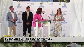 Upstate teacher named 2025 SC Teacher of the Year