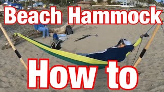 Beach Hammock - How To Make At Home