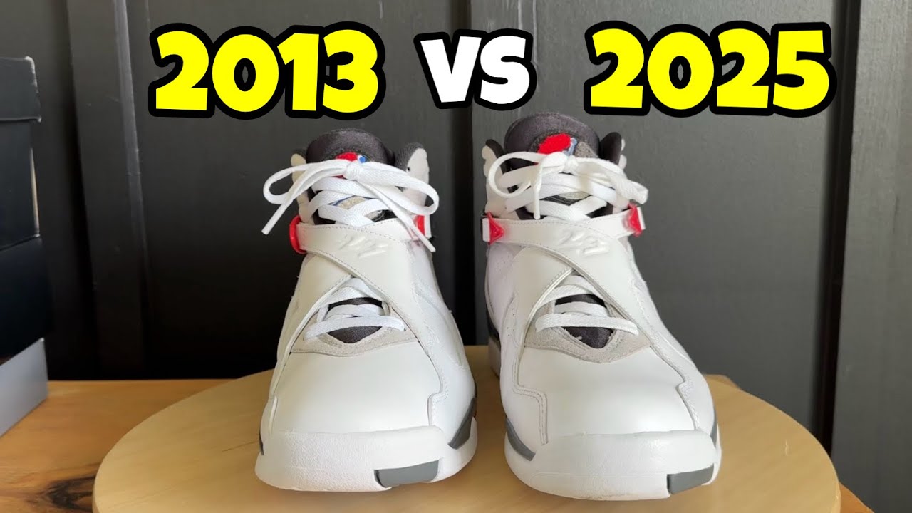 Air Jordan 8 Bugs Bunny Comparison 2013 vs 2025 - YouTube