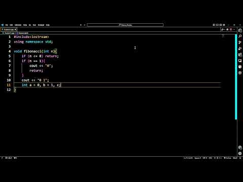 C++ Program For Fibonacci Numbers using Iterative Method #57