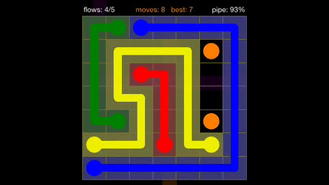Flow Free 7X7 walkthrough level 26