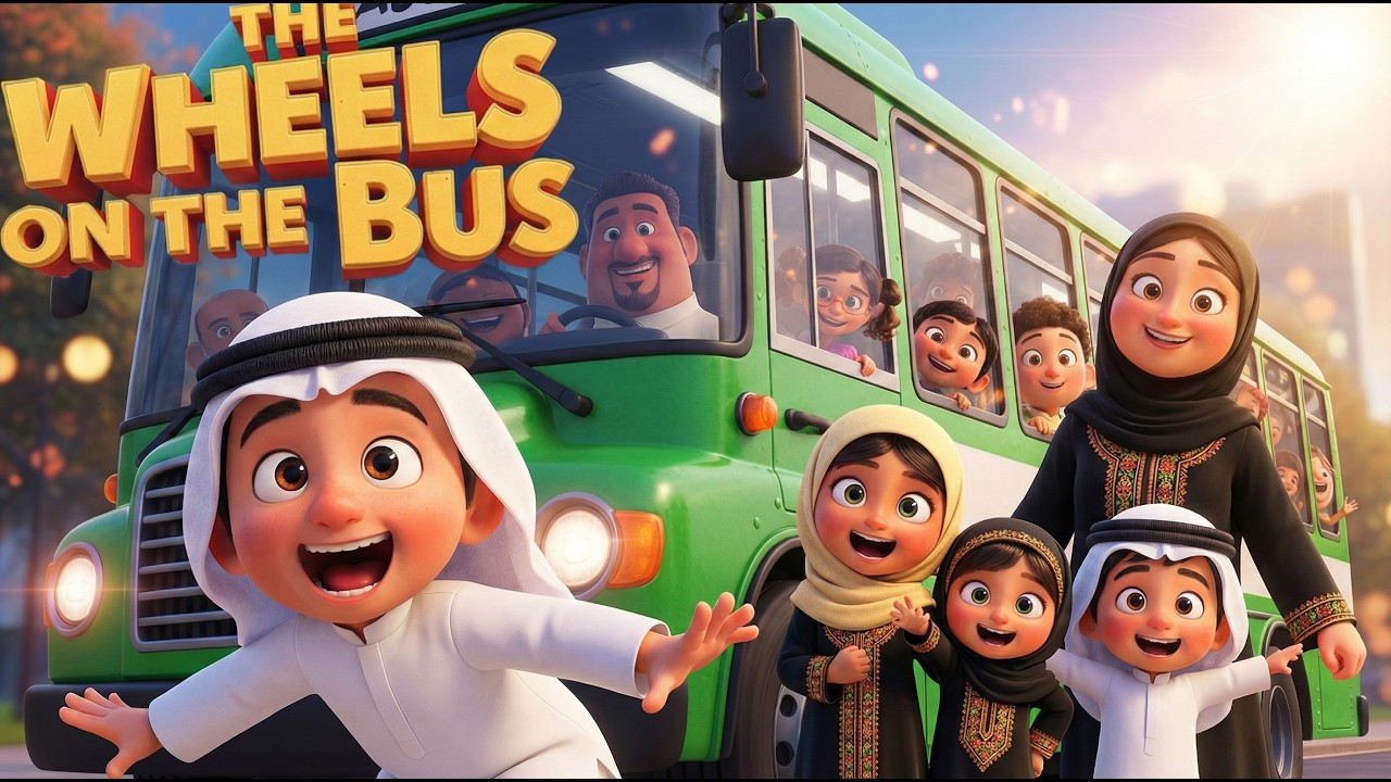 Исламская песенка для детей «Колеса автобуса крутятся» | Аллаху Акбар, Бисмиллах Нашид 