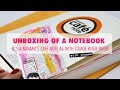 UNBOXING of Nanami Cafe NOTEBOOK [with TOMOE RIVER Paper]