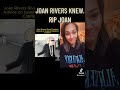 JOAN RIVERS KNEW TOO MUCH #viral #trending #israel #hamasattack #joanrivers #news #viralvideo #usa