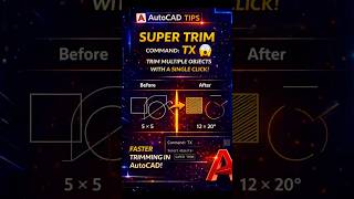 AutoCAD Super Trim Trick | Trim Faster with TX Command 🚀-#autocad #shorts #shortsfeed