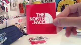 North face sticker unboxing
