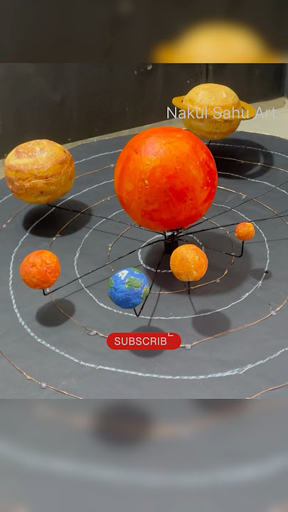 Solar System model working Project #school science exhibition #shorts NakulSahuArt