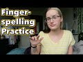 Fingerspelling Receptive Skills Practice