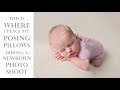 Where do I place my POSING PILLOWS (beans) during a NEWBORN photoshoot? - Baby Photography Tutorial