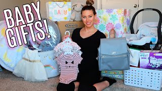 BABY SHOWER \& REGISTRY GIFTS HAUL | What's On Our Baby Registry? | First Baby