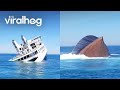 Sinking the MV Twin Capes Ferry || ViralHog