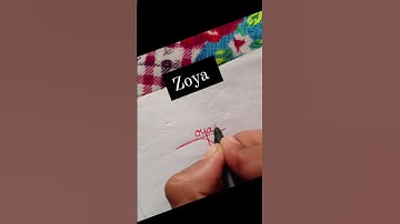 Zoya name signature #zoya name signature style # short reels