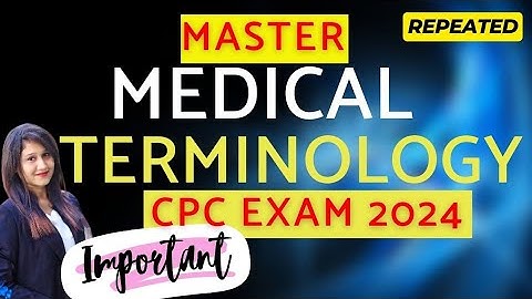 Mastering Medical Terminology for the CPC Exam: Prefixes, Suffixes, and Body Planes Explained!