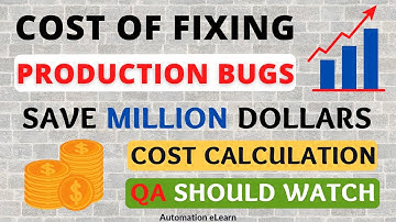 The Real Cost of Fixing Production Bugs | NIST Report | Cost Calculation And Analysis