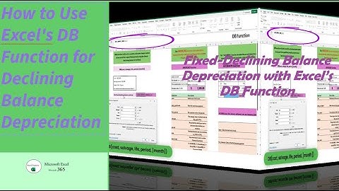 Fixed-Declining Balance Depreciation with Excel’s DB Function