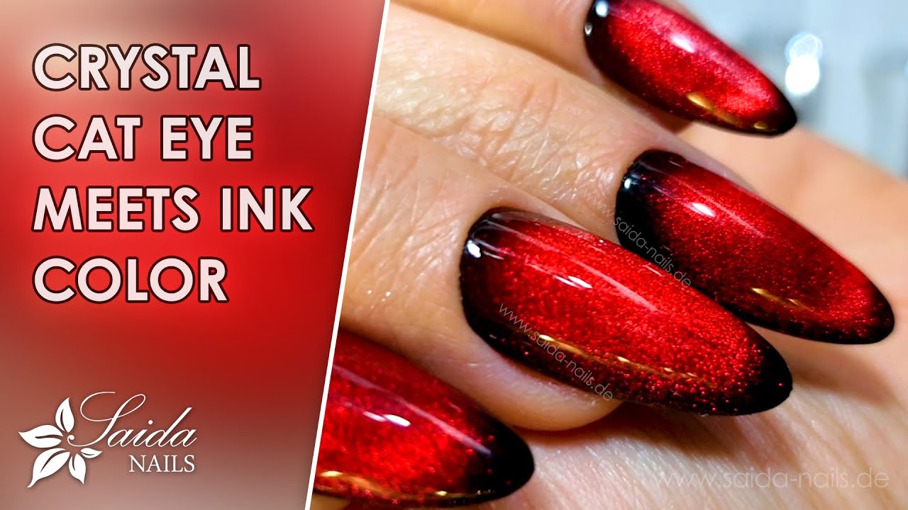 Red Cat Eye Gel Polish ♥ Magic WOW-Nails! ♥ Crystal Cat Eye / Ink Color  Nails - YouTube