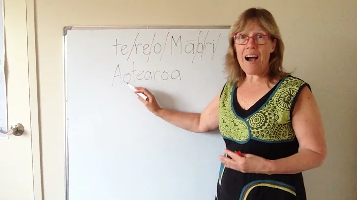 Pronounce te reo and Aotearoa - Sharon Holt