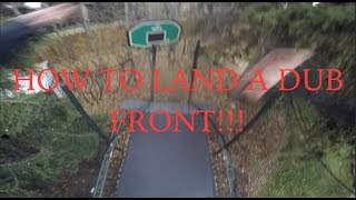 Detailed tutorial on how to land a double frontflip!