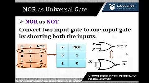 Nand and Nor as Universal gate with multisim implementation