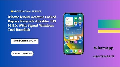 ✅iPhone icloud Account Locked Bypass Passcode-Disable- iOS 16.5.X With Signal Windows Tool Ramdisk