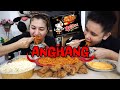 SPICY SAMYANG NOODLES, FRIED CHICKEN W/ CHEESE SAUCE & MAJA BLANCA PINOY MUKBANG | FILIPINO MUKBANG