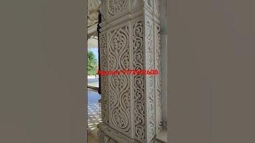 Stone Carving Pillar | Amazing work | #gszone #designer #artcam #cncrouter