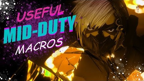 FFXIV Useful Macros for Dungeons (Console Friendly Macro Guide+Showcase) #ffxiv #guide