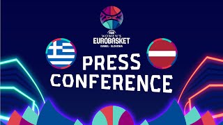 Greece v Latvia - Press Conference