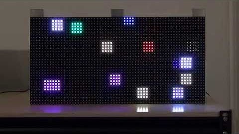 LED Video Panel Demo (64x32 pixel, full-color, P7.62mm)