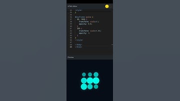 🔵 PulseDot Grid Wave-Like Animated Dot Loader with Glowing Motion ⚡ #coding #programming #animation