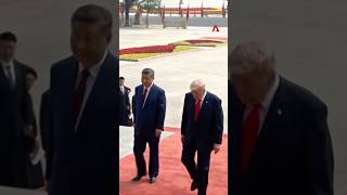 Xi welcomes Trump to Beijing with grand military guard of honour ceremony
