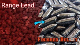 From Range Lead to Finished Bullet.  #asmr #viral #melting #satisfying #bullet #lead #ammo