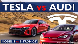 AUDI E-TRON GT vs TESLA MODEL S: All-Electric Car Showdown