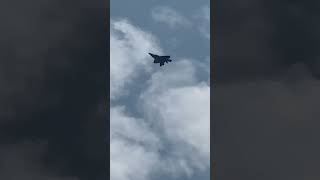 F22 Raptor does a backflip in the clouds into a free fall