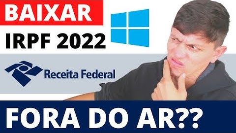 Programa IRPF 2022 está fora do AR - Erro ao baixar
