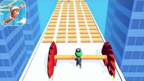 Roof Rails - All Levels Gameplay (Android,iOS) | Levels 1-5 Walkthrough