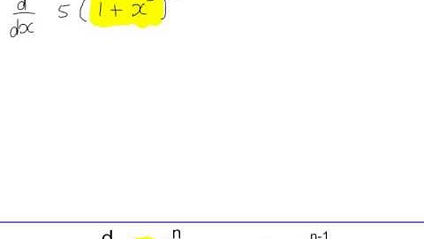A2 Differentiation -  Differentiating any function raised to a power