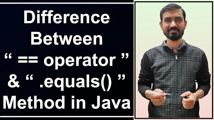Difference Between "== Operator" And "equals() Method" In Java (Hindi)