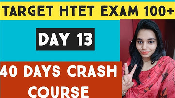 Day 13- 40 days crash course for htet exam, hssc PGT screening, nvs, dsssb, kvs etc // NS CLASSES