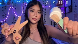 ASMR | Giving You A Wooden Haircut 🪵✂️ (personal attention & layered sounds)