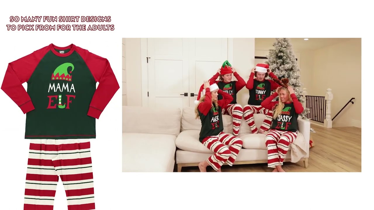 🎄 Christmas Pajamas are so fun with LazyOne's Family Elf Collection!