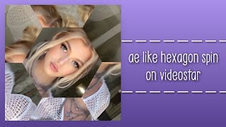 ae like hexagon spin on videostar