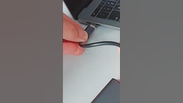 Plugging the gigabit LAN ethernet to USB type C adapter into the Macbook port like this #shorts