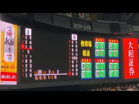 阪神タイガース今日の途中経過速報！リアルタイムスコアと勝敗の分かれ目