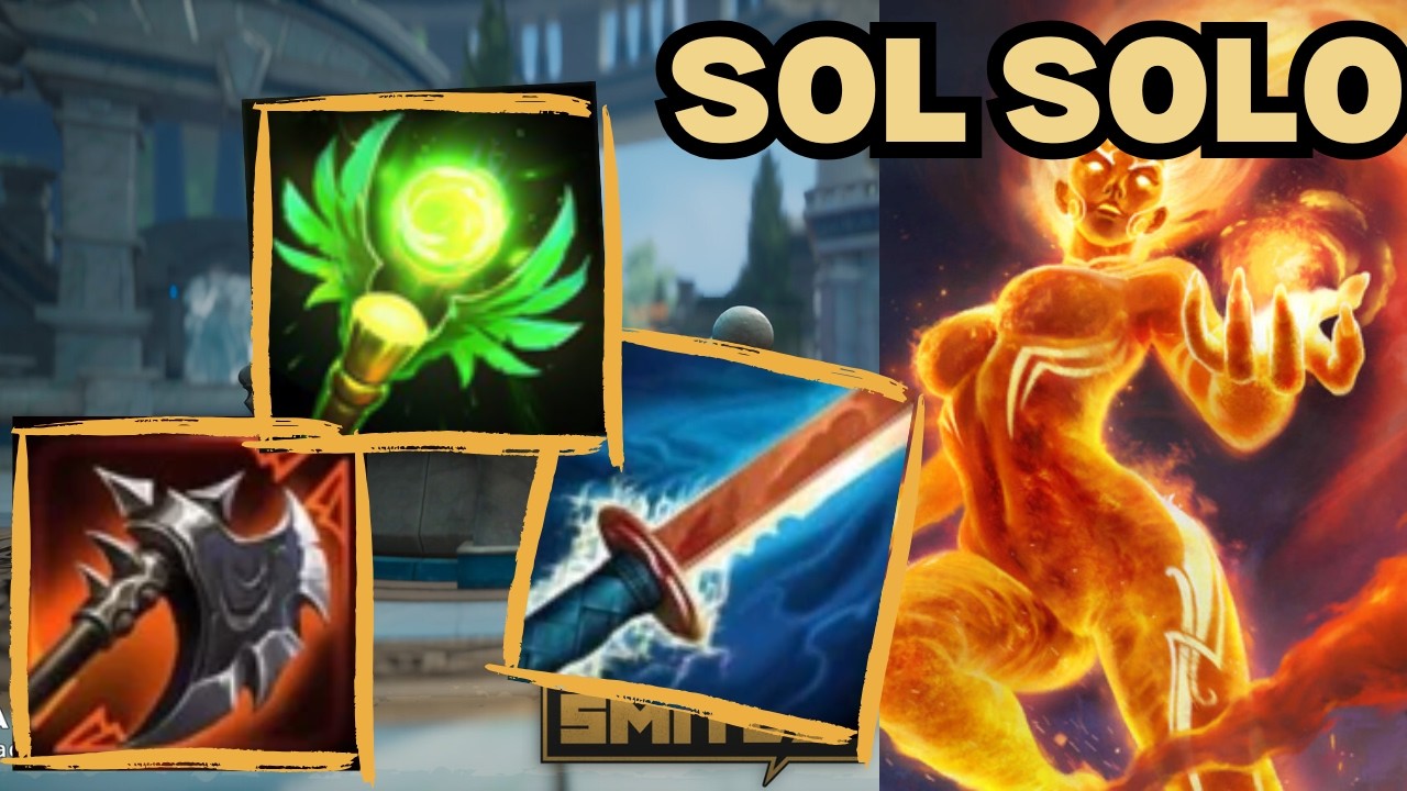 THE MOST CHEESE SOLO IN SMITE!!! - Sol Solo Deity Smite 2 Gameplay